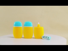 50ml 空の日焼け止めボトル エリプスローション プラスチックボトル マット カスタムロゴ