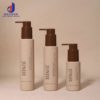 プレミアム 60ml 100ml 120ml マット カスタム 空の丸型ラグジュアリー スキンケア ボディオイル フェイスセラム ポンプとローションボトル、パッケージ付き